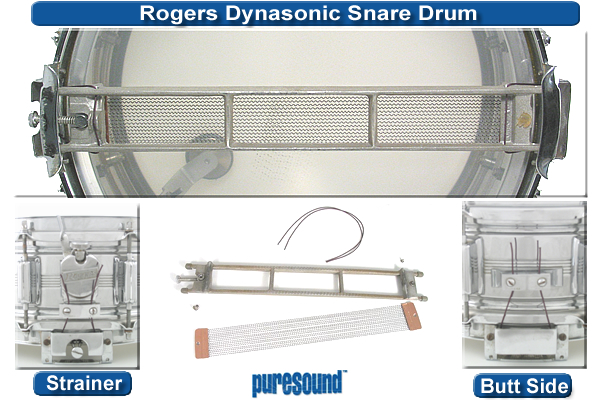 ROGERS 60s Vtg Dynasonic Snare Wire Bridge Frame Set Screw Adjustment Bolt Part 